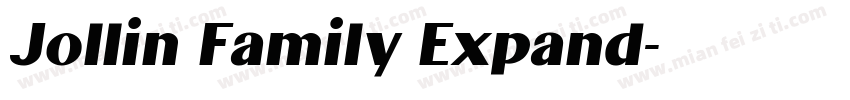 Jollin Family Expand字体转换